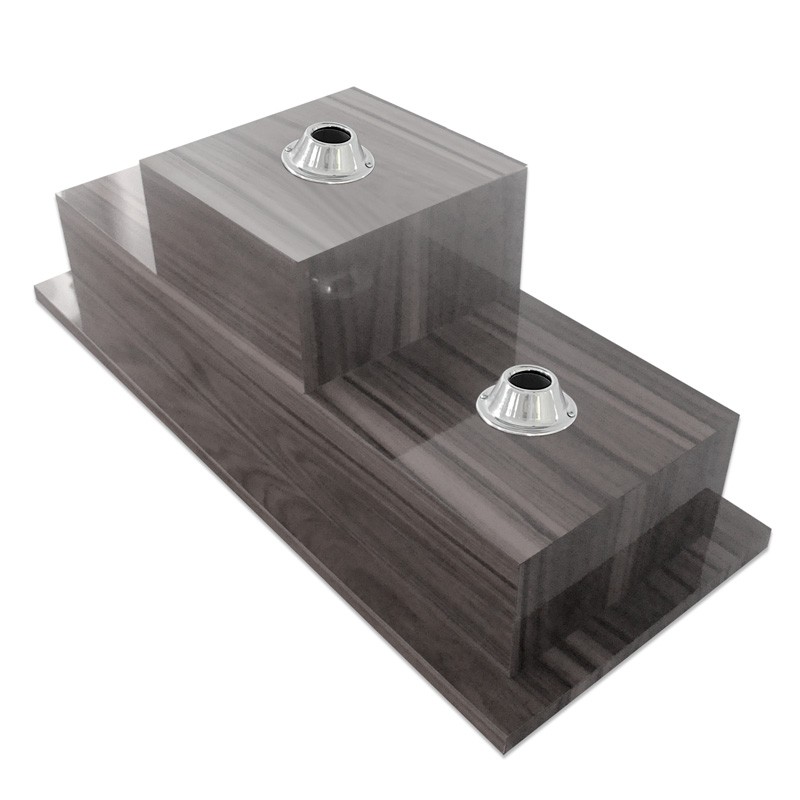 Base Modular de madeira revestida em f�rmica na cor �frica