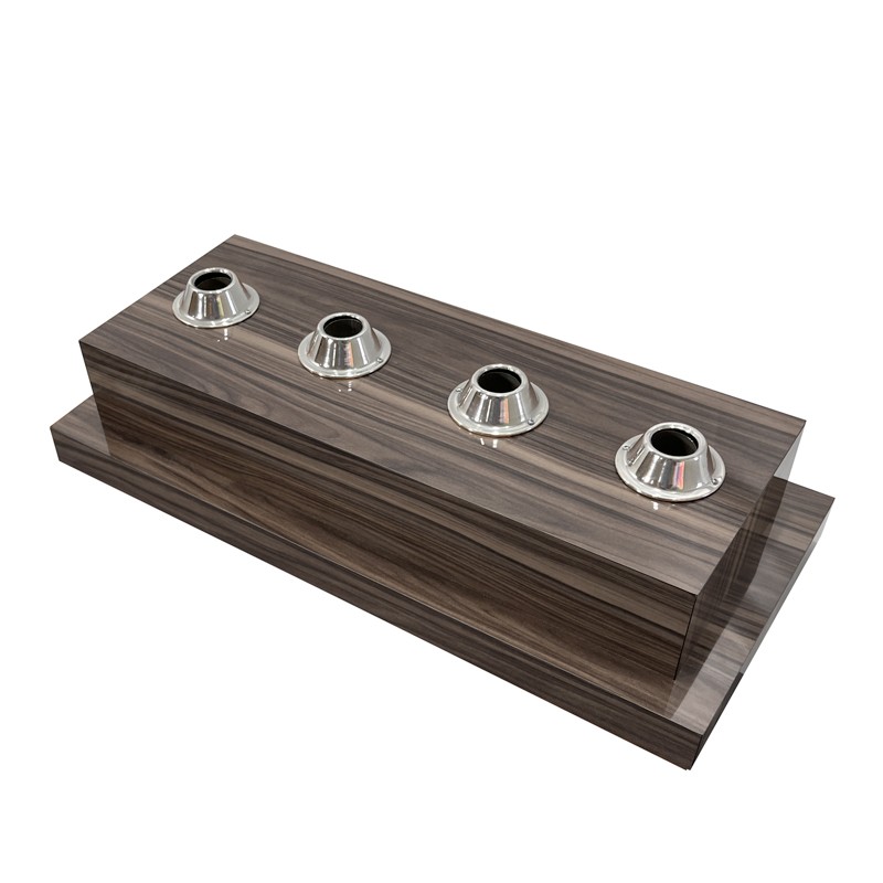 Base de madeira revestida em f�rmica na cor �frica