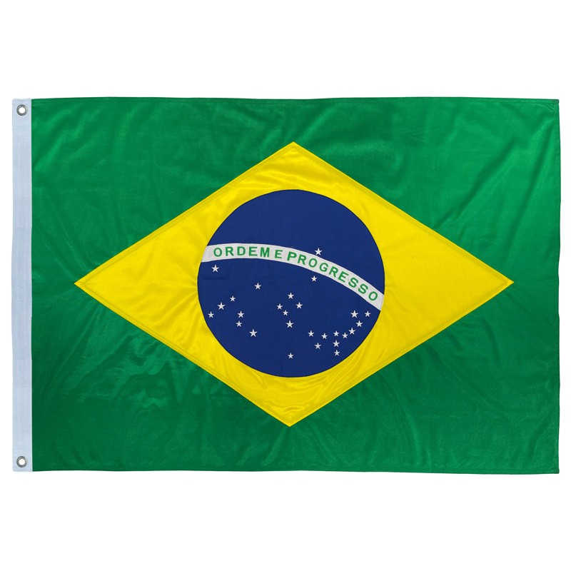 Bandeira do Brasil bordada - Loja de Produtos Importados Originais