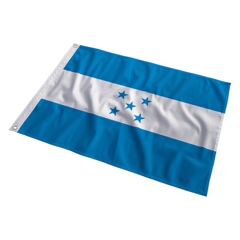 Bandeira Honduras AZ - 2x3 Pés Poliéster Malha - Para Uso Externo